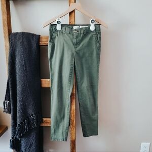 Maison Jules Olive Mid-rise Chinos (Size 0)